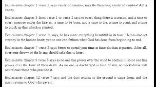 Preparing for eternity verses