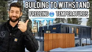 Как построить дом из грузового контейнера для ХОЛОДНОГО климата 🥶
