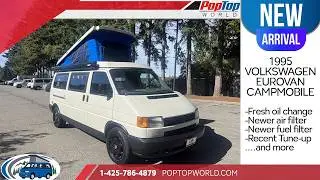 Продается VW Eurovan Camper 1995 года выпуска &mdash; редкая 5-ступенчатая механическая коробка передач с небольшим пробегом. Модернизировано компанией Poptop World.