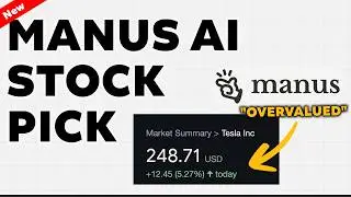 Искусственный интеллект Manus создал систему анализа акций за 5 минут (анализ Tesla + 5 недооцене...