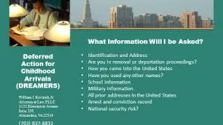 Deferred Action for Childhood Arrivals (DREAMERS)