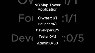 Job Application for N&B Slap Tower! DM vinthedestoryer6969_81318 in Discord