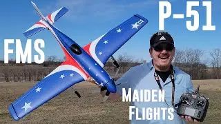FMS - P-51 Miss America - 1.1m - Maiden Flights