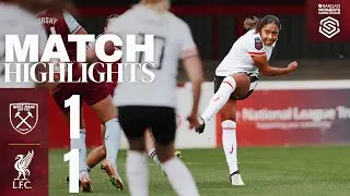 Olivia Smith First Goal For The Reds! West Ham 1-1 Liverpool Women | Highlights