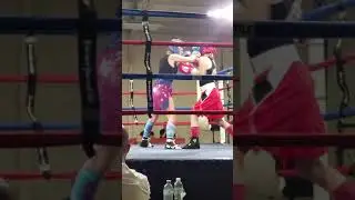 Hailey Cancel (blue corner ) vs Canadian Kelsey McPhee  (red corner) round1