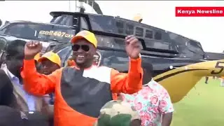Watch how Raila Billionaire son Oketch  Salah Landed in Kericho for ODM South Rift Delegates Forum
