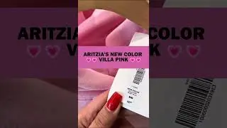 💗ARITZIA'S NEW COLOR IN VILLA PINK 💗