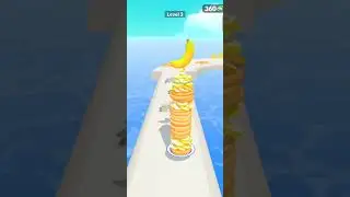 Pancake Run Game noob level #gaming #shorts #pancake