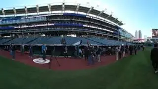 VR 360: Indians take batting practice