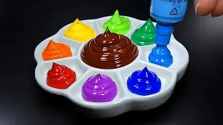 Create 8 New Colors From Brown VS Rainbow Color - Satisfying Color Mixing | Art Tenka