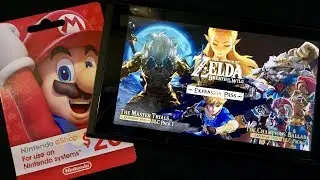 eShop Card Unboxing + Buying Zelda DLC ASMR