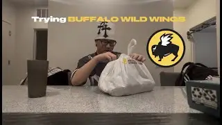 Small Korean boy tries BUFFALO WILD WINGS
