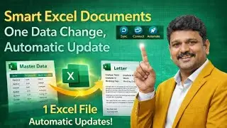 Excel Basics Part 3 | Smart Excel Documents | One Data Change, Auto Update