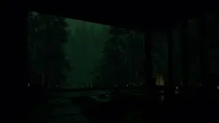 Eco House Rainstorm Ambience with Powerful Wind and Heavy Rain Sounds for Deep Rest Sleep Calm