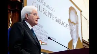 Mattarella alla cerimonia in ricordo di Giuseppe Saragat al Senato
