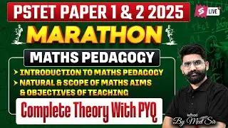 PSTET 2025 | PSTET Maths Paper 1, 2 Marathon | Complete Theory With PYQ By Meet Sir