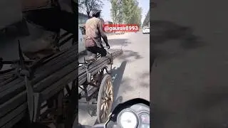 Old Men Pulling Lot's of Weight in🔥42digree #awareness #helpothers #motoblogging #viral #trend #tvs