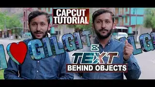 Text Behind Person Effect | CapCut Tutorial Hindi/Urdu Text Behind Moving Object