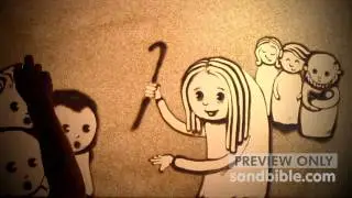 Christmas Sand Drawing Pt 4- Luke 2:21-40 - Sand Bible