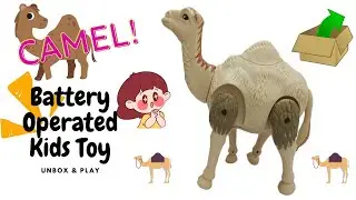 camel 🐫 battery operated toy for kids, real animal toy camel walking animal toy and run