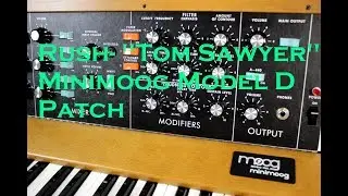 [Обучение] Rush-нашивка Minimoog Model D 
