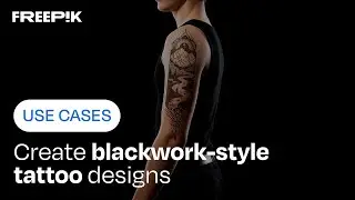 How to create blackwork-style tattoos designs using Freepik AI | Freepik Use Cases