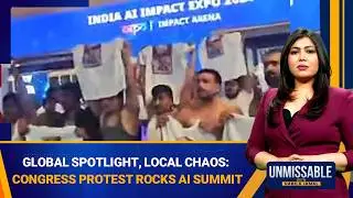 Congress Youth Shirtless Protest Disrupts India AI Summit 2026 | Unmissable | Nabila Jamal | News9