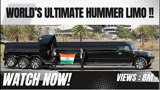 Indian Bday Bash With Triple Axle Hummer Limousine 2016 !!