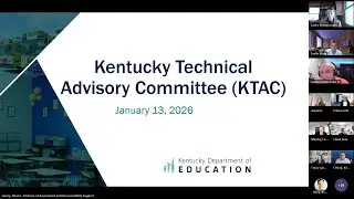 Kentucky Technical Advisory Committee (KTAC) &ndash; January 13, 2026