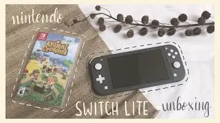 Nintendo Switch Lite + Animal Crossing Unboxing // ACNH First Time Playing