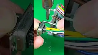 Ultimate Precision: 9-Pin Custom Data Cable Wiring 🛠️ #FixFactor #solderingiron #howto #diy #europe