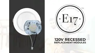Modernizing Lighting: E17 120V Recessed Lighting with Replaceable Module Explained
