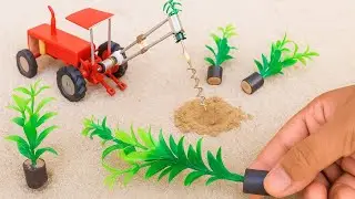 DIY Tractor Tree Planting Machine | Mini Science Project 2025 | Amazing Top Gear Invention 