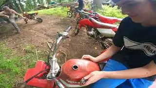 Trail riding on a clapped out modded razor