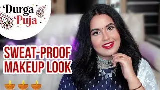 Durga Puja Makeup Look 2022 | Sweat-Proof Makeup Tutorial | IndieKudi Makeup @youtubecreators