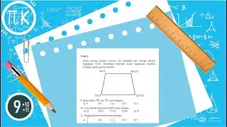 Suatu prisma dengan volume 105 memiliki alas berupa daerah trapesium PQRS. Koordinat titik-titik...
