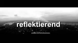 Как произносится reflektierend на немецком языке?