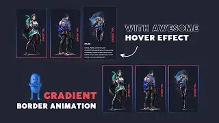 How to Make a Card With Gradient Border Animation and Awesome Hover Effect - Only HTML & CSS