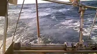 Crossing the Humber Estuary in Halcyon 27