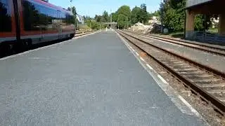 Bahnhof Rumburk (Teil1)- mit TL L4, RB U28 nach Decin hl.n. &uuml;ber Bad Schandau in Tschechien.