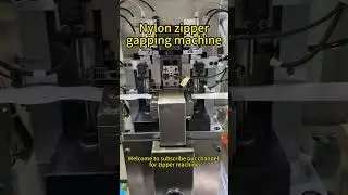 N5 N7 nylon zipper gapping machine for zipper making machine #zippermachine #zippermakingmachine