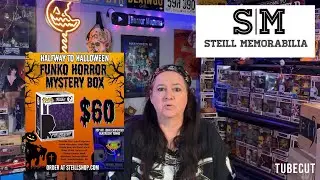 👻Halfway to Halloween Signed Funko Pop horror mystery box Steill
