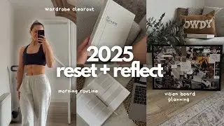2025 reset + reflect vlog | VISION BOARD PLANNING