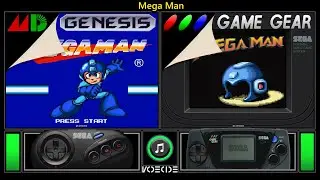 Mega Man (Sega Genesis vs Game Gear) Real Hardware Comparison