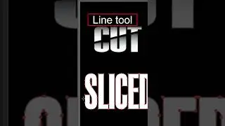 Cut text effect trick - Adobe Illustrator tutorials | #shorts #kukkgraphic