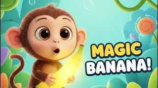 Magic Banana 🍌🐒 | Cute Monkey Cartoon for Kids | Short Story              