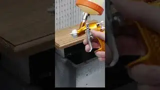 Making an Oak plaque, engraving gold laminate #woodworking #plaque #laserengraving #howto #spraying