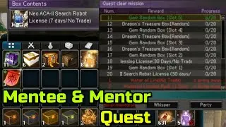 Quest Reward Mentee & Mentor (Lv. 1 - 159) | Atlantica Online
