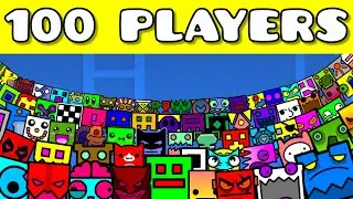 Игра в прятки на 100 игроков в Geometry Dash!