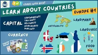 Learn About Countries - Denmark, Estonia, Finland, Iceland & Ireland!
